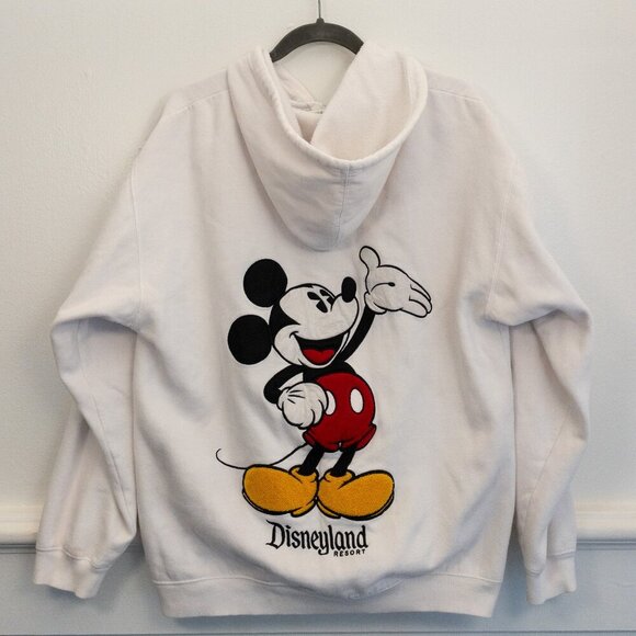 Disneyland Resort Mickey Mouse White Zip-Up Hoodie – Unisex Size M - Picture 3 of 4